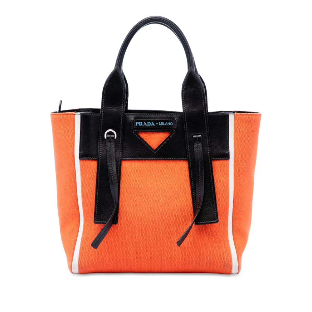 Pre-Loved Prada Canvas Ouverture Satchel